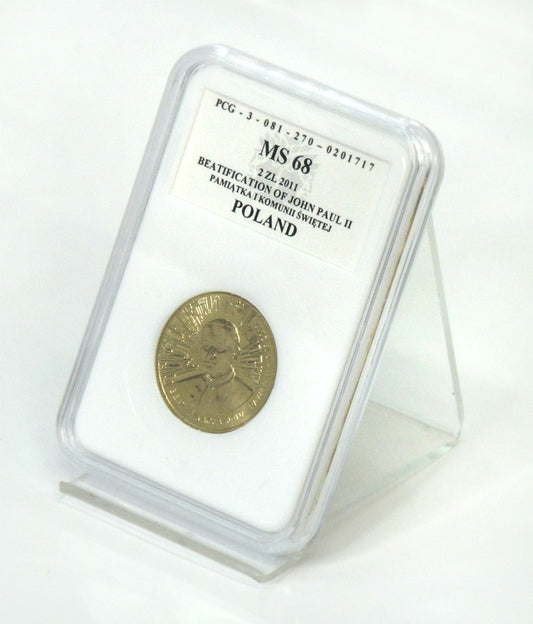 2 zł Beatyfikacja Jana Pawła II napis Pamiątka I Komunii Świętej