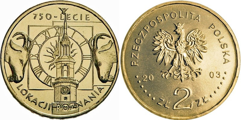 2 zł GN, 750-lecie lokacji Poznania, 2003