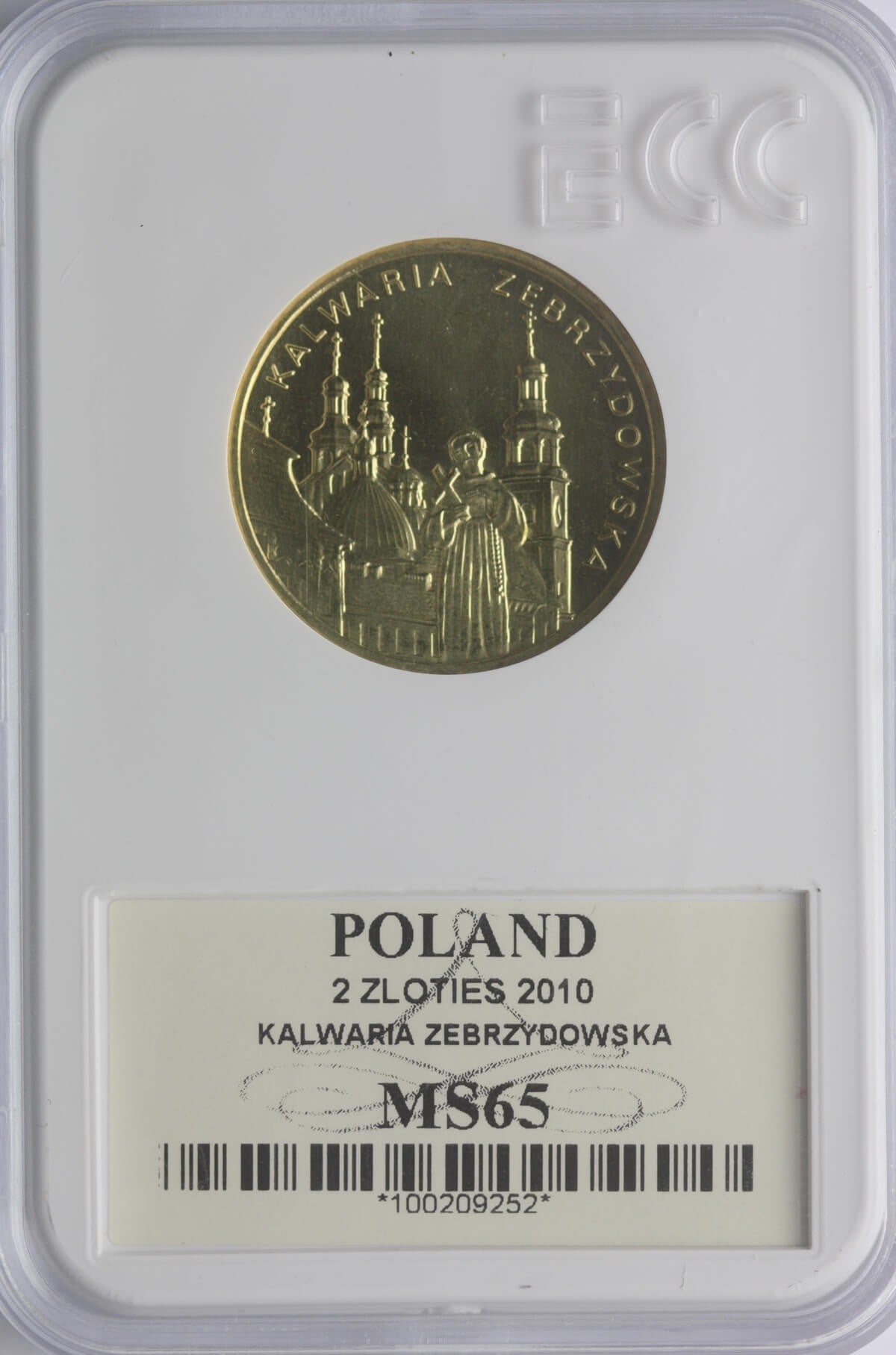 2 zł GN, Miasta w Polsce – Kalwaria Zebrzydowska, 2010, GCN MS65