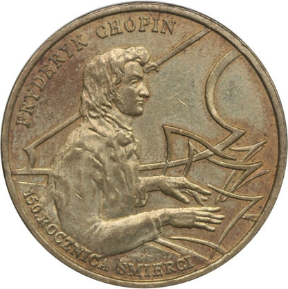 2 zł GN, Fryderyk Chopin, 150 rocznica śmierci, st. 2