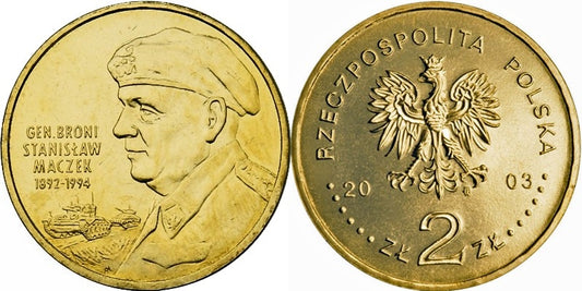 2 zł GN, Gen. broni Stanisław Maczek (1892-1994), 2003
