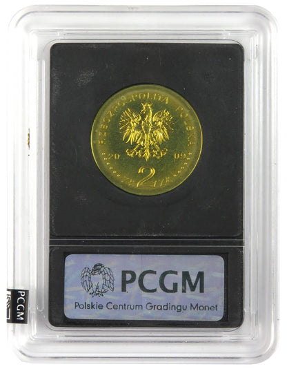 2 zł GN, Ksiądz Jerzy Popiełuszko, 2009, slab PCGM
